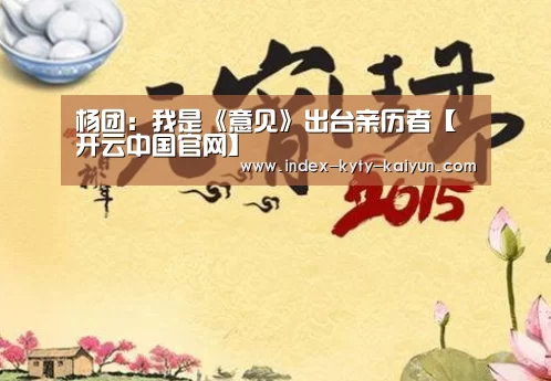 杨团:我是《意见》出台亲历者【开云中国官网】(图3) 开云中国官网